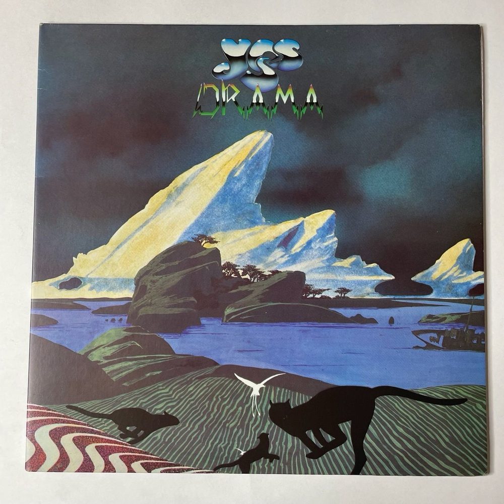 Винтажная виниловая пластинка LP Yes Drama (USA 1980) White Car