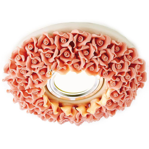 Встраиваемый потолочный точечный светильник D5505 PI розовый керамика