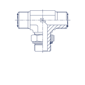 Штуцер FRTA D22 ORFS 1.7/16 - BSP 3/4