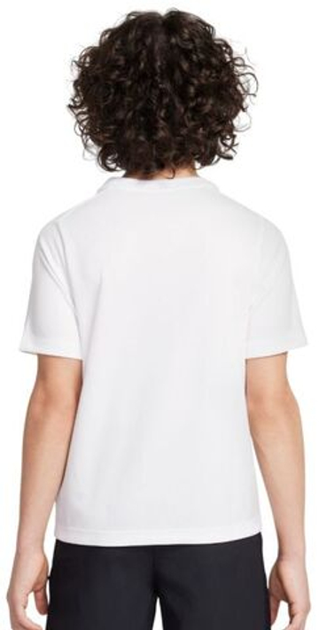 Футболка для мальчика теннисная Nike Boys Multi Dri-FIT Short-Sleeve - white/black