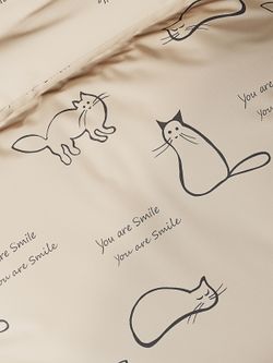 Пододеяльник "КОТИКИ (беж)" 2-сп 175х215 см Сказка сатин