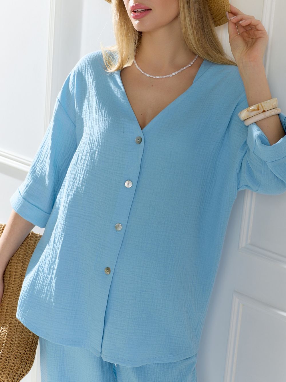 Блузка женская Асель-2 Виотекс АКВА