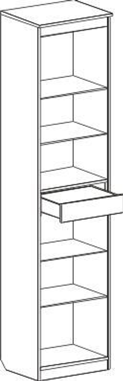 Витрина "Элана" дуб сонома