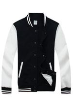 Бомбер черный с белым фото грудь