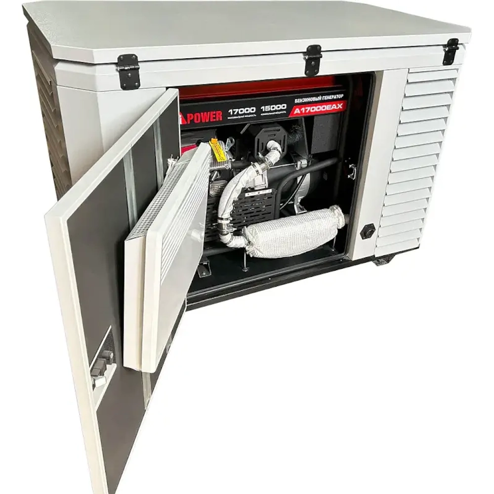 A-iPower A17000EAX бензиновый генератор в зимнем кожухе 1600 RAL 7035 с блоком АВР 400В/100А (8 pin) 129113/29111