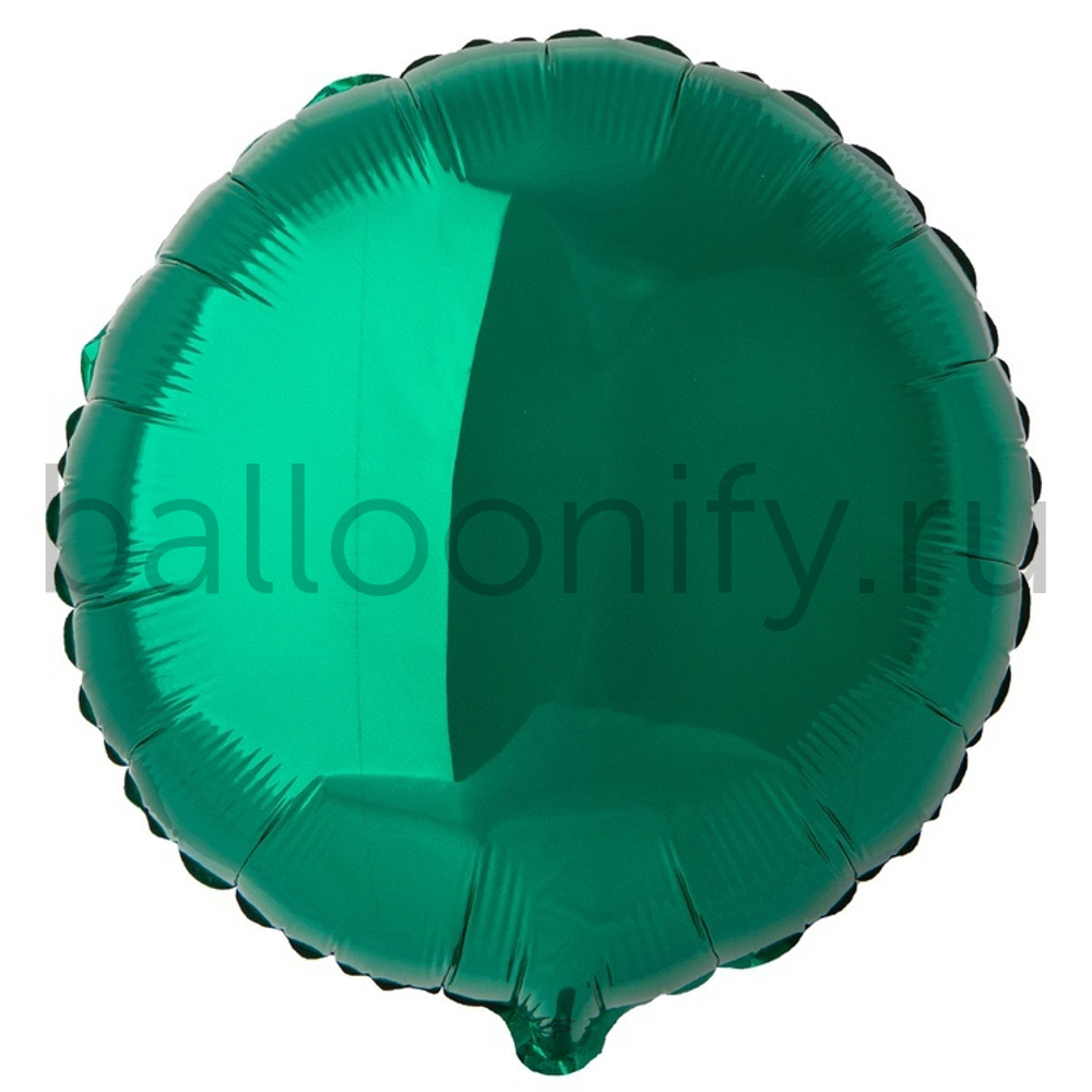 Фольгированная фигура, круг 18"/46СМ Металлик Green(FM)