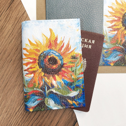 Обложка на паспорт "Яркий подсолнух"
