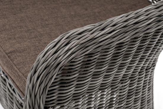 "Эспрессо–80 R" обеденная группа плетеная, цвет графит