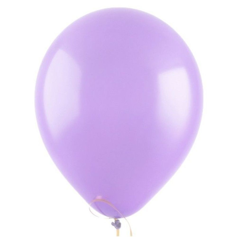 Воздушные шары Веселуха, пастель сиреневый, 100 шт. размер 12&quot; #8122317