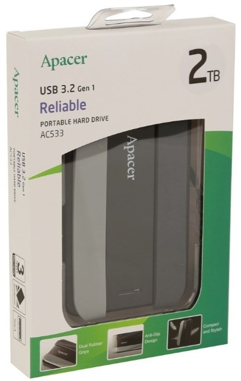 Внешний накопитель Apacer AP2TBAC533B-1 2000 Гб