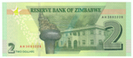 Zimbabwe, 2 Dollars, 2019, UNC