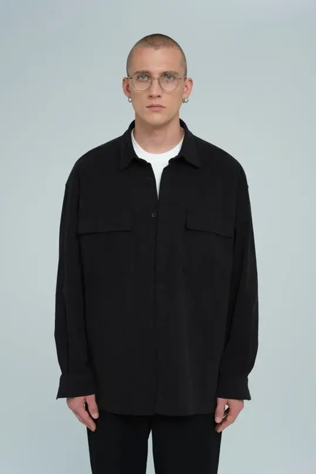 Рубашка оверсайз | black