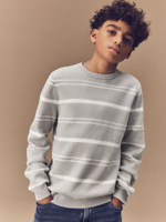 Джемпер для мальчика Next E27-898, Светло-серый