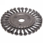 Щетка УШМ металл. плоская (крученая) 9000об/мин 150мм