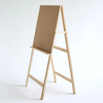 Мольберт односторонний напольный деревянный Хлопушка классическая, рабочая поверхность 600x580 мм