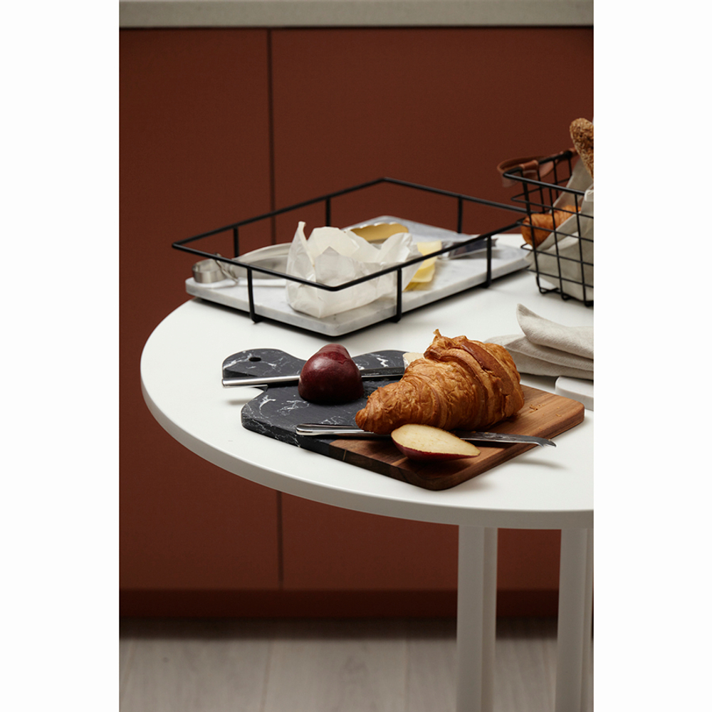 Поднос marm, 33х23 см, белый мрамор