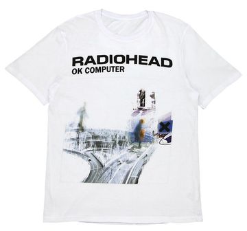 Футболка Radiohead OK Computer белая (8031)