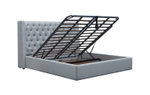Кровать GC1726 серая с ящиком для белья