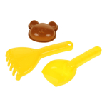 Набор для игры в песок (5педм.) ведерко,совок,граб,лейка,форм,сет.JX705B