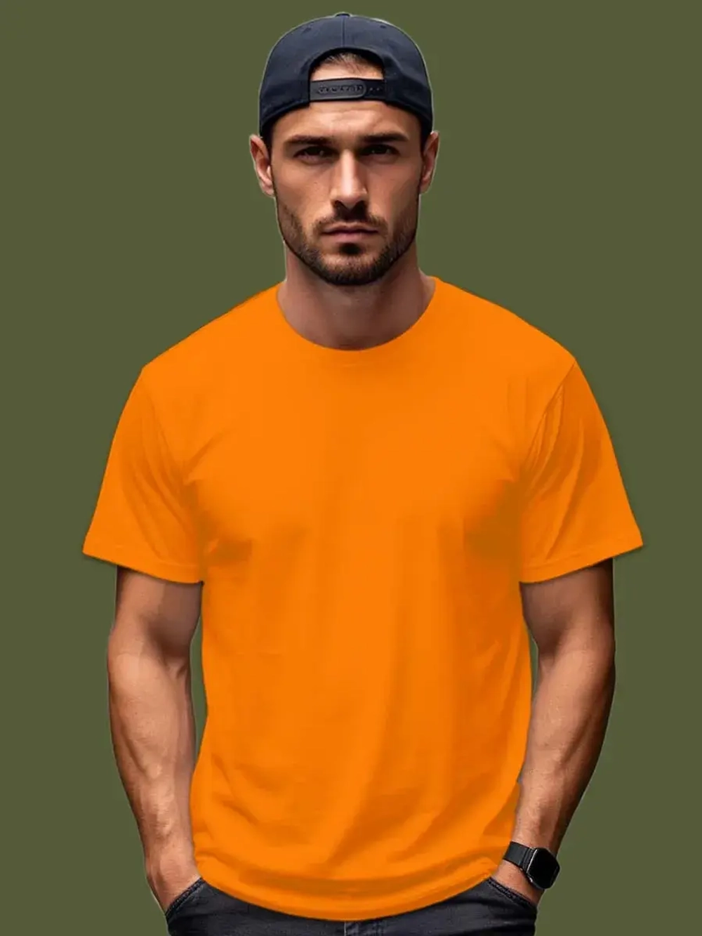 Футболка Взрослая.Премиум однотонная.1 шт