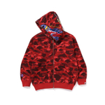A Bathing Ape X Clot Camo Shark Full Zip Худи красный
