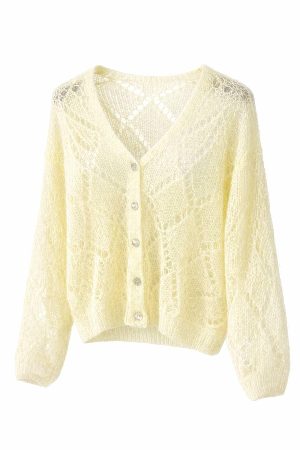 MOHAIR кофта -  желтый