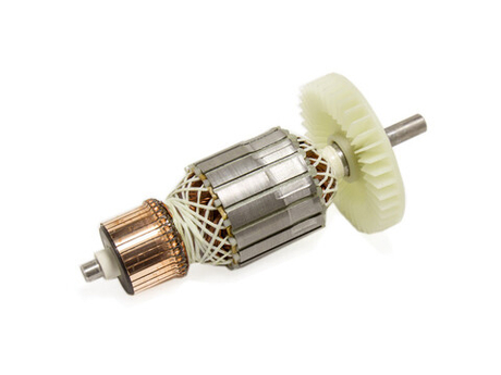 Ротор (якорь) для цепной пилы Интерскол ПЦ 16 (толстый) L-180 mm, D-54 mm, вал усеченный круг 8,5 mm