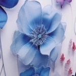 Пакет подарочный «Восковые цветочки» 41.5*30*12 см