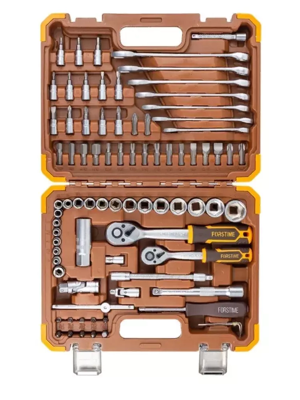 Набор инструментов 1/4'' 3/8'' 82 предмета FORSTIME