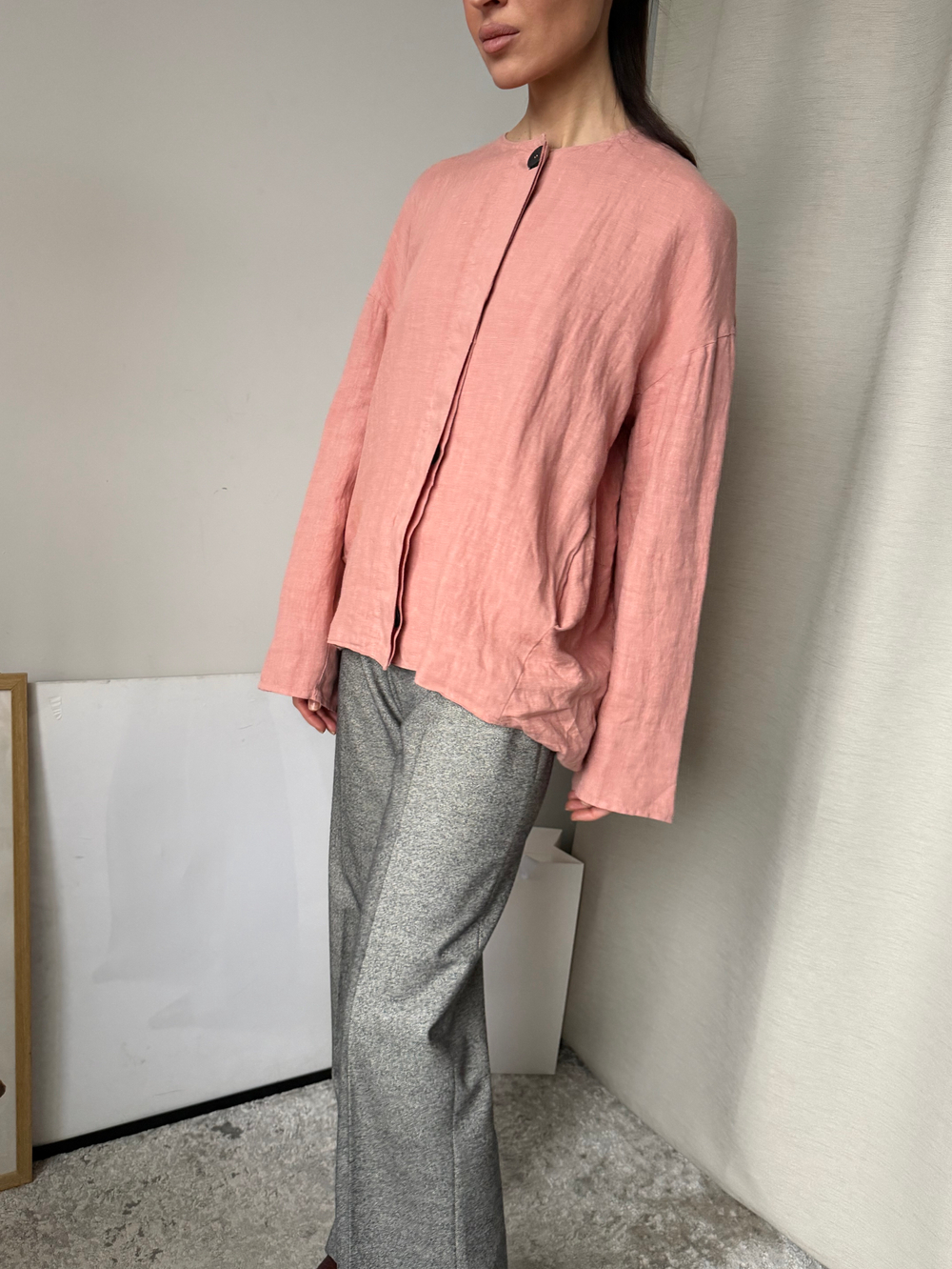 Льняной жакет Zara, М