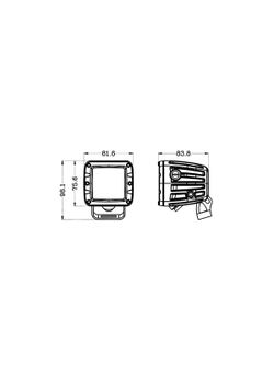 Светодиодные фары дальнего света AURORA 76x76 мм 30W LED
