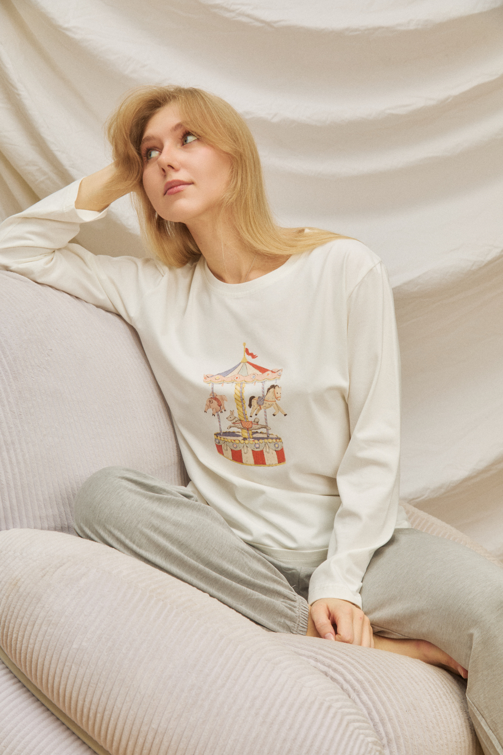 Лонгслив для мамы «Карусель»