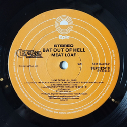 Винтажная виниловая пластинка LP Meat Loaf Bat Out Of Hell (UK 1977)
