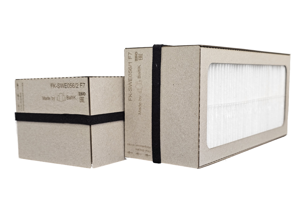 Комплект фильтров  FK-SWE056 (аналог  для  установок  Swegon  CASA R85 и CASA R3  278x124x96  F7 )