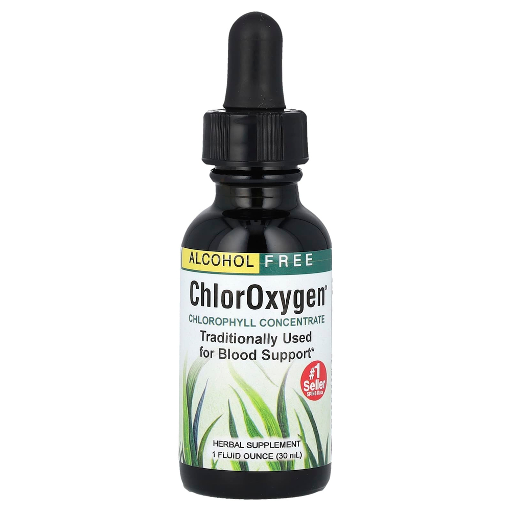 Herbs Etc., ChlorOxygen®, концентрат хлорофилла, без спирта, 30 мл (1 жидк. унция)