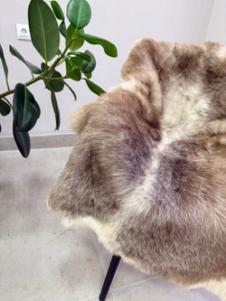 Шкура коврик меховой прикроватный овчина, 120х65 см.