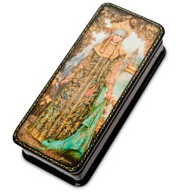 ШК-19/25-A Шкатулка в технике декупаж «Царевна лягушка» (10х8х3,5)