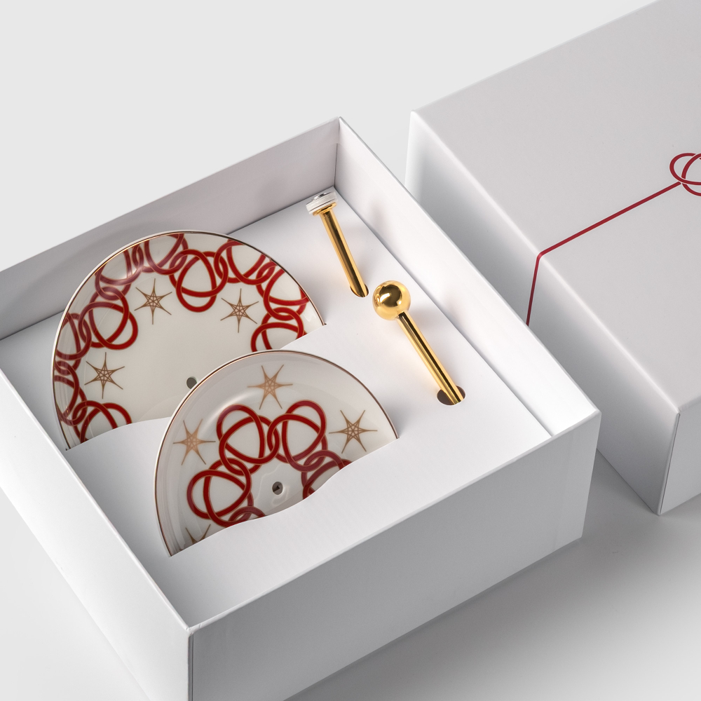 Этажерка для десертов «Гордиев узел» в подарочной коробке