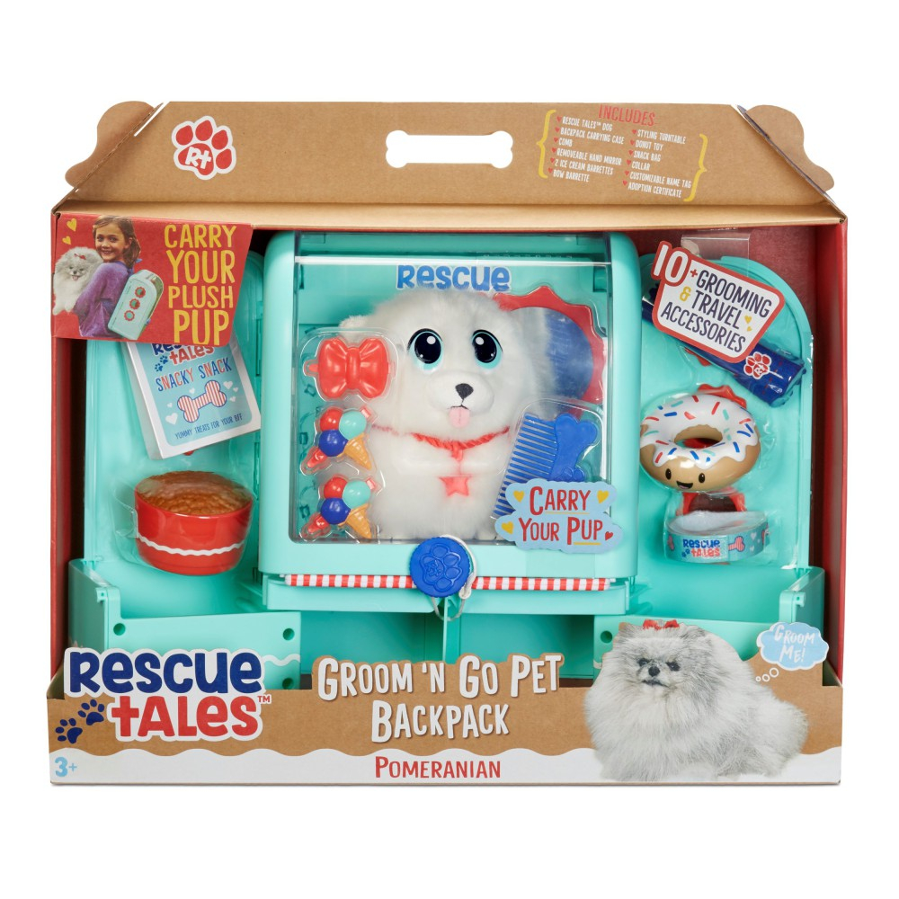 Little Tikes Rescue Tales - Рюкзак для ухода за малышами Салон красоты + Мягкая игрушка собачка 657726