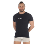 Набор из 2 темно-синих мужских футболок Emporio Armani (Размер: XL) (Цвет: темно-синий)