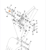 Линк тяга ковша правая JCB JS JRV0208