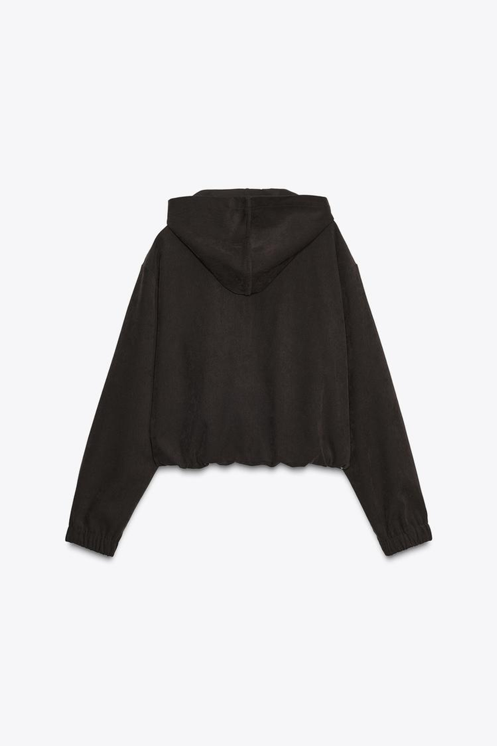 ZARA БОМБЕР С КАПЮШОНОМ, ТЕМНО-КОРИЧНЕВЫЙ