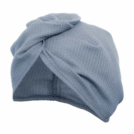 Чалма вафельная для бани и сауны, серая