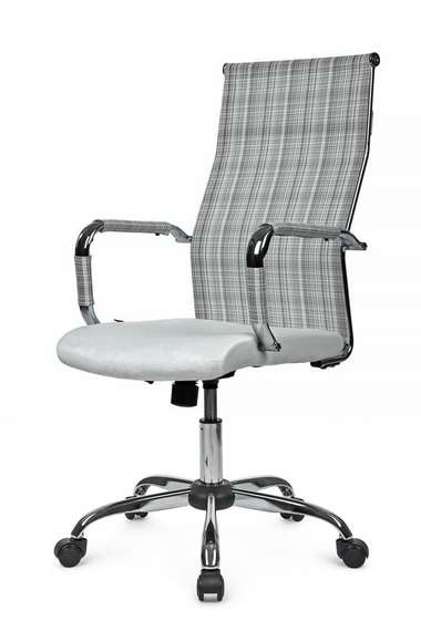 Кресло Art RCH 6017H Серо-белый