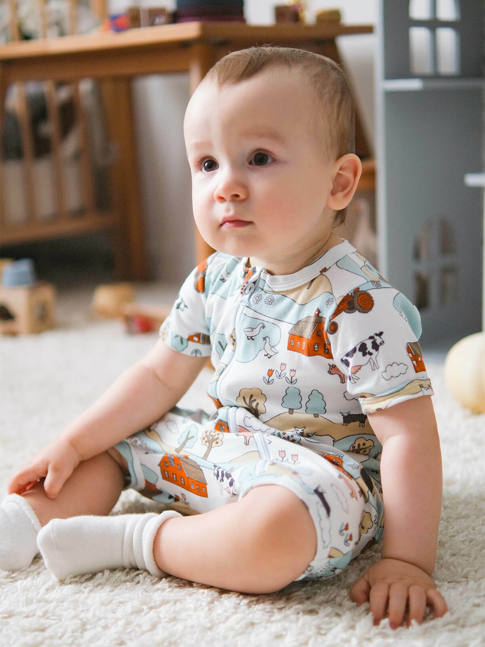 Песочник Mjölk Sleep and Play Ферма