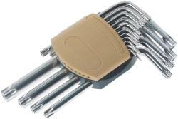 Набор ключей RF-5151T TORX Г-образных с отверстием,15пр. (Т6Н-Т10Н,Т15Н,Т20Н,Т25Н,Т27Н,Т30Н,Т40Н,Т45Н,Т50Н,Т55Н,Т60Н) в пласт держателе ROCKFORCE