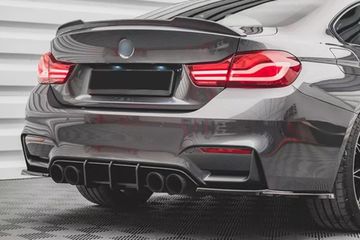 Диффузор заднего бампера V.1 для BMW M4 F82 F83 Sedan Cabrio 2014-2020