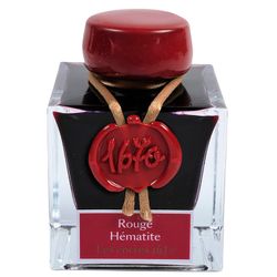 Чернила во флаконе Herbin Prestige 1670 50 мл Rouge Hematite красные с золотыми блестками (15026JT)