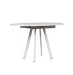 Стол обеденный Элип-2 (профиль) каркас белый