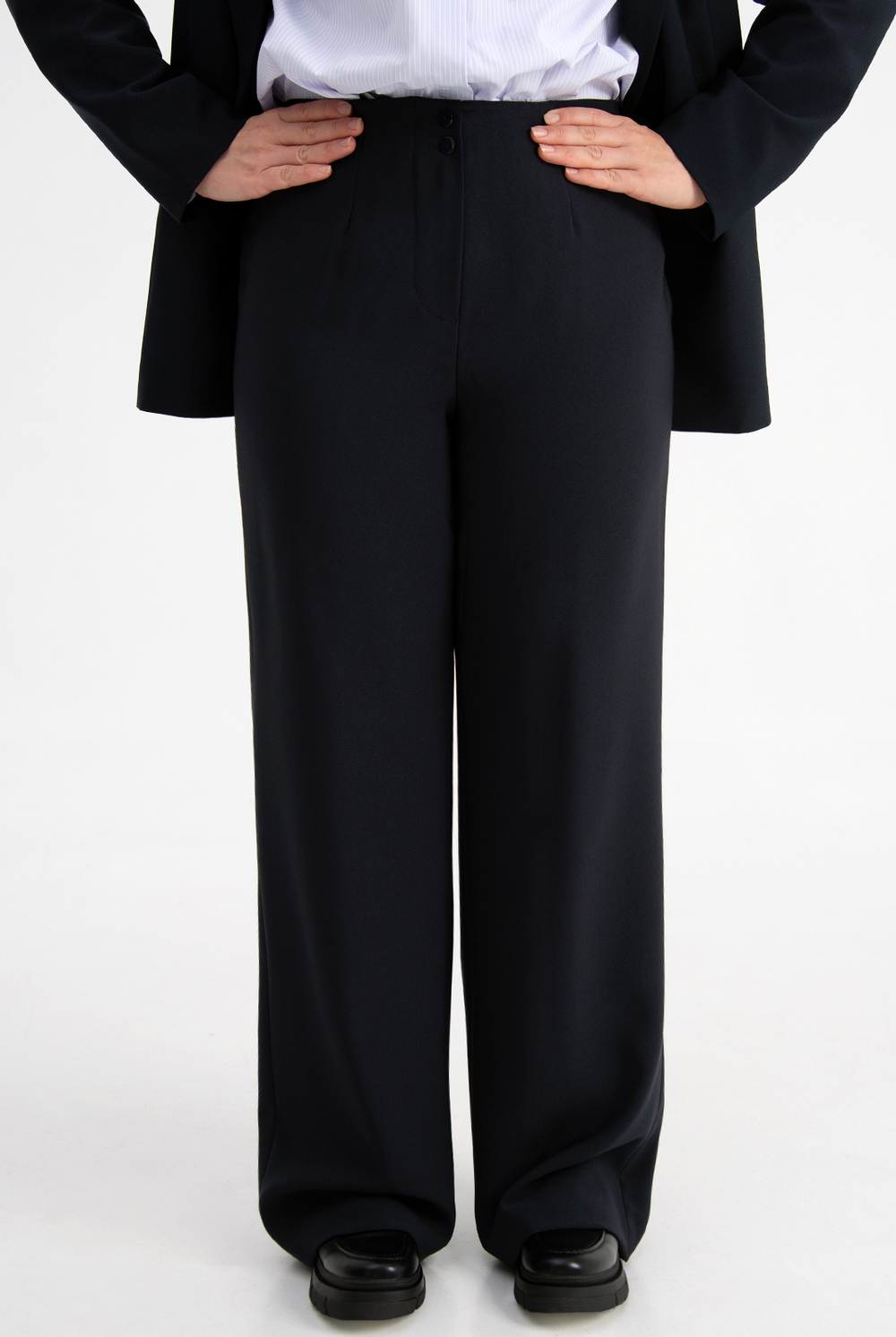 Брюки классические 02, Тёмно тёмно син #70ТТСи0202